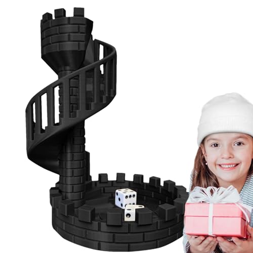 Niktule Würfelturm, Würfelturmschloss, Würfel-Rollturm Würfelturm, Desktop-Dekorationen Würfel Castle Tower, Perfekter Würfelturm, Würfelschloss, Turm, Tischspiel Für Büros, Kinder Und Erwachsene von Niktule