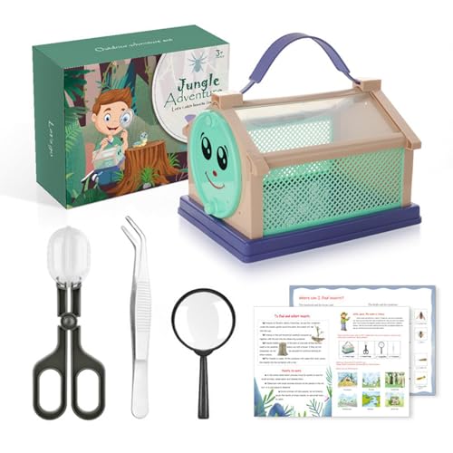 Outdoor Explorer Kit, Fly Catching Kit,Camping Science Fly Catching Kit | Safe Kids Educational Funny Toys Beobachtung Container zum Geburtstag Neujahr Weihnachten Ostern von Niktule