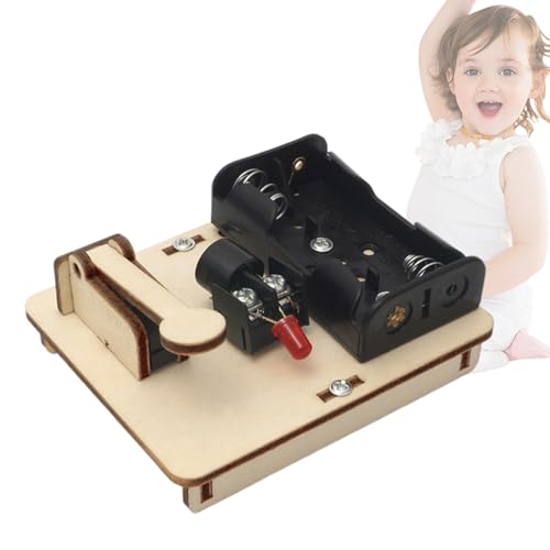 Physik-Wissenschaftslabor-Schaltkreis-Bausatz, Physik-Experiment-Modellbausatz | Wissenschaftlicher Modellbausatz Telegraph Electric Experiment Kit,Physik-Schaltkreis-Set, pädagogisches von Niktule