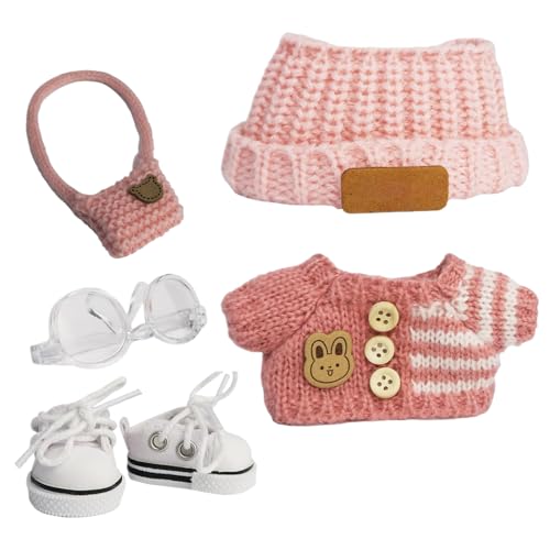 Puppenkleidung - Liebenswerte Outfits für Babypuppen - Handgefertigtes Outfit Mit Schuhen Brille Kette Für Kleinkinder Mädchen Geburtstag Weihnachten Fest Puppenkleidung - Liebenswerte Outfits für Babypuppen - Handgefertigtes Outfit Mit Schuhen Brille Kette Für Kleinkinder Mädchen Geburtstag Weihnachten Fest von Niktule