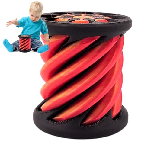 Pyramiden-Fidget-Spielzeug, Cone Fidget Toy, Niedliches Pyramidenspielzeug Für Kinder, Pyramiden-Durchgangsspielzeug, Desktop-Dekoration, Spiralkegel-Spielzeug, Buntes Entspannungsspielzeug von Niktule