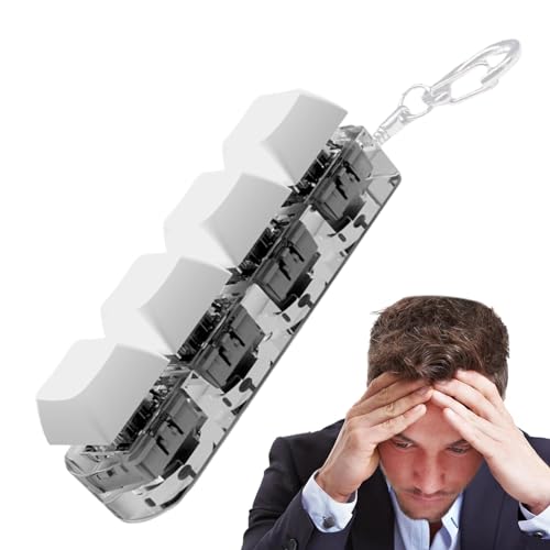 Tastatur Fidget Spielzeug, Tastaturknopf-Zappelspielzeug, 4-Tasten-Tastatur-Spielzeug Zum Stressabbau, Stressabbau-Spielzeug Mit LED-Licht Und Sound, Lustiges Fidget-Gadget-Kli-ck- Tastatur Fidget Spielzeug, Tastaturknopf-Zappelspielzeug, 4-Tasten-Tastatur-Spielzeug Zum Stressabbau, Stressabbau-Spielzeug Mit LED-Licht Und Sound, Lustiges Fidget-Gadget-Kli-ck- von Niktule