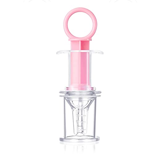 Nilioyul Baby Feeder Nadelspender Silikon Kinder Fütterung Squeeze Sicherheitsspender Flüssigkeitstropfer Nippel Schnuller Kinder, Rosa von Nilioyul