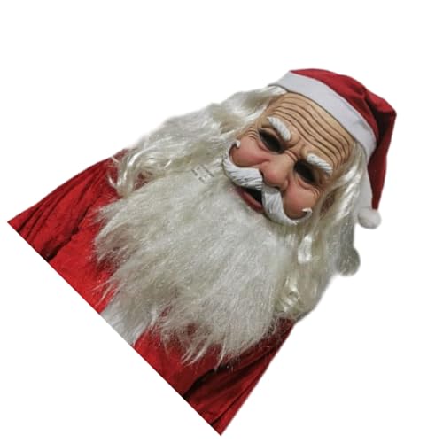 Nilioyul Langlebige und langlebige Weihnachts Weihnachtsmann Maske, breite Anwendung, Gummi Weihnachtsmann Maske für den Weihnachtskarneval von Nilioyul