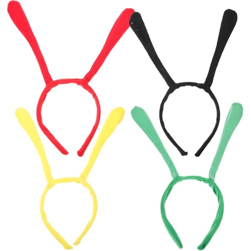 Antennen-Stirnbänder für Kinder, 4 Stück in Rot/Schwarz/Grün/Gelb, ideal für Cosplay auf Partys & Versammlungen, Kinder Bienen-Antennen-Stirnbänder, 4-teiliges Set Antennen-Stirnbänder für Kinder, 4 Stück in Rot/Schwarz/Grün/Gelb, ideal für Cosplay auf Partys & Versammlungen, Kinder Bienen-Antennen-Stirnbänder, 4-teiliges Set von Niltracy