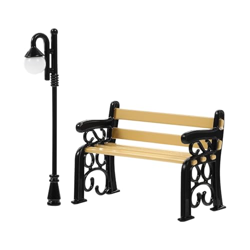 Miniatur Puppenhaus Möbel Schwarz Park Stuhl & Straßenlaterne Set Ideal für Miniaturszene Fotografie Requisiten Miniatur Puppenhaus Möbel Miniatur Set Miniatur Puppenhaus Möbel Schwarz Park Stuhl & Straßenlaterne Set Ideal für Miniaturszene Fotografie Requisiten Miniatur Puppenhaus Möbel Miniatur Set von Niltracy