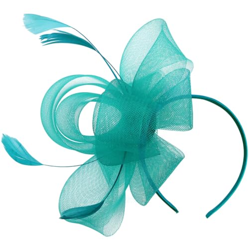 Niltracy Haarblume mit Schleier und Federn, 2-in-1-Haarspange und Stirnband, Jadegrün, ideal für Teepartys und Cocktailpartys, Brautschleier, Federhaarblume, Modell HA9162 Niltracy Haarblume mit Schleier und Federn, 2-in-1-Haarspange und Stirnband, Jadegrün, ideal für Teepartys und Cocktailpartys, Brautschleier, Federhaarblume, Modell HA9162 von Niltracy