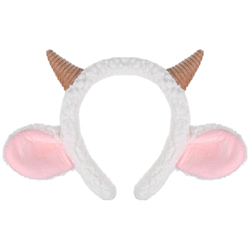 Niltracy Plüsch-Schafhorn-Stirnband, niedliches Design und Khaki-Farbe, perfekt für Fotoshootings, Urlaubsaufführungen für Kinder und Cartoons, Themen-Looks, Plüsch-Schafhorn-Stirnband, Khaki Niltracy Plüsch-Schafhorn-Stirnband, niedliches Design und Khaki-Farbe, perfekt für Fotoshootings, Urlaubsaufführungen für Kinder und Cartoons, Themen-Looks, Plüsch-Schafhorn-Stirnband, Khaki von Niltracy