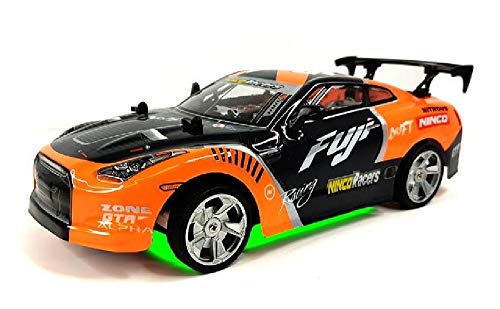 Ninco - Ferngesteuertes Auto fur Kinder | Fuji Auto für Drift-Meisterschaft mit Neon-Lichtern am unteren Teil des Chassis, Bodeneffekt, Sender 2,4 GHz (NH93169) von Ninco