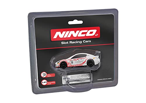 Ninco - Maserati GT4 White Slotauto im Maßstab 1:43 mit Lichtern 91208 von Ninco