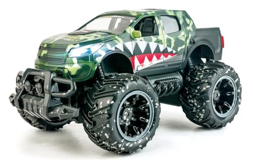 Ninco - Funkgesteuertes Monster Truck Fernbedienung Mit Lichtern 2.4GHz schwarz Maße: 30cm x 19cm x 16cm grün (NH93120) von Ninco