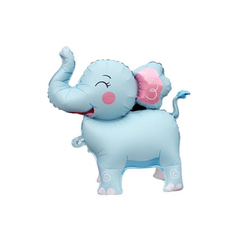 Nine San 3D Blue Elefant Luftballons Elephant Folienballon Stehend Geschenk Elefantballon Kinder Blua Elefantparty Baby Shower Deko von Nine san