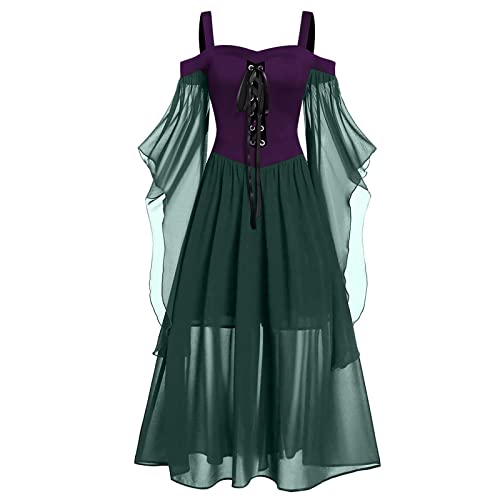 Gothic Kleid Renaissance Kleid viktorianisches Kleid Court Gothic Kleidung Vampir Frauen für Kleid Gothic Kostüm Ärmel Mittelalter Party Kleider Größe Plus Steampunk Kostüm Flare Damen von Ninedayx