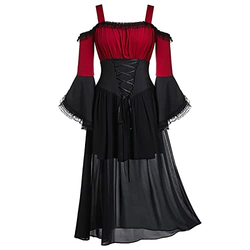 Gothic Schwarz Kleider Renaissance Kleid Viktorianisches Mittelalter Kleid für Kleid Weihnachtskleid Kleid Chiffon Stil Spitze Renaissance UK Korsett Korsett Ärmellos Schwarz Viktorianisches Kleid von Ninedayx