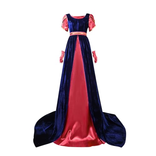 Ninedayx Renaissance-Kleid, Übergröße, Cosplay, Rokoko-Palast-Maskerade, Vampir-Kostüm, Halloween-Kostüm, Vampir-Kostüm, viktorianische Kleider, mittelalterliches Kleid, Maxikleid mit Handschuhen, von Ninedayx