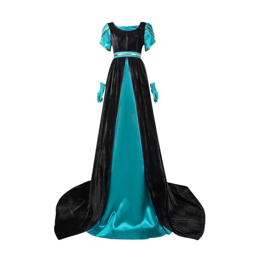 Ninedayx Renaissance-Kleid, mittelalterliches Kleid, Vampir-Kostüm, Halloween-Kostüme, Vampir-Kostüme, Übergröße, Cosplay, Rokoko-Palast-Maskerade, viktorianische Kleider, Maxikleid mit Handschuhen von Ninedayx