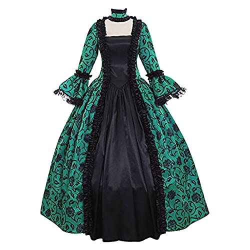 Ninedayx Viktorianisches Kleid Renaissance Kleid Halloween Kostüme Schmetterling für Frauen Flapper Off Frauen Court Cosplay Mini Cocktail Chiffon Schulterkostüm Party Ärmel Kleid Kleider Halloween von Ninedayx