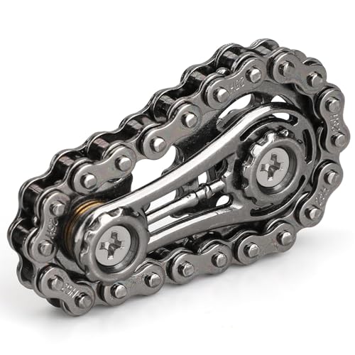 Chain, Montaget Spinner Ring Spielzeug für Kinder Erwachsene, Fahrrad-Ritzel-Würfel aus Metall, Neuheit zum Stressabbau, Stuffer-Geschenk von Ninesun