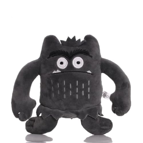 Ninesun Niedliches Monster Plüsch 15cm, Mein emotionales kleines Monster Cartoon Puppe Die Farbe Rot/Blau Monster weiches Plüschtier für Weihnachten Geburtstag Geschenke (Schwarz) von Ninesun