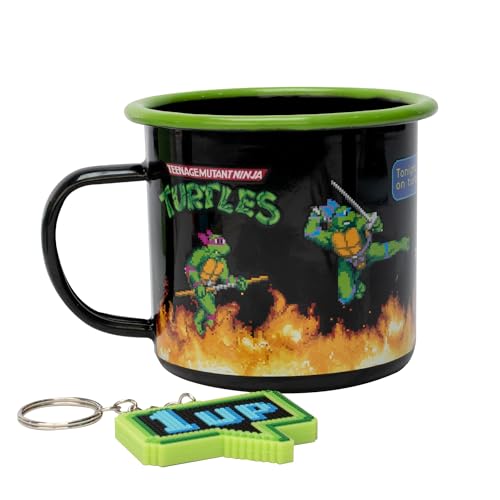 Ninja Turtles TT713845 Kaffeetasse mit Schlüsselanhänger, Mehrfarbig, M von Blue Sky Studios