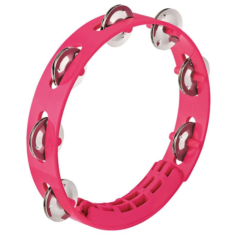 Nino 8" Strawberry Pink ABS Compact Tambourine Tambourin von Nino