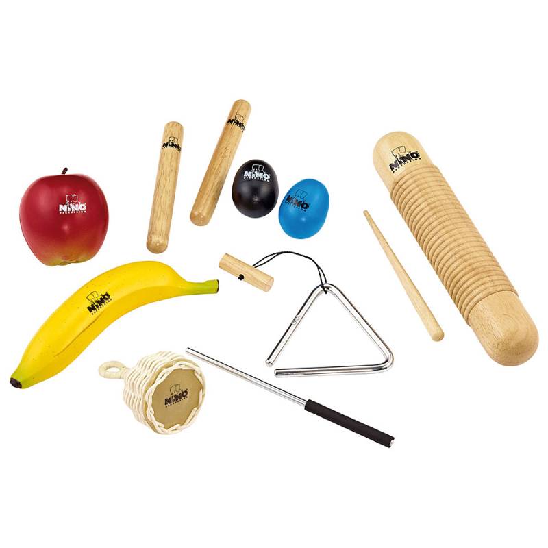 Nino NINOSET4 Kid&#39;s Percussion Set 9 Pcs. Percussionset von Nino