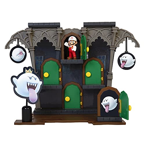 Nintendo 404284 Super Deluxe Spielset-Buu Huu Haus-inkl. 6cm Mario Figur, Bunt, Ellisse 80958 von Nintendo