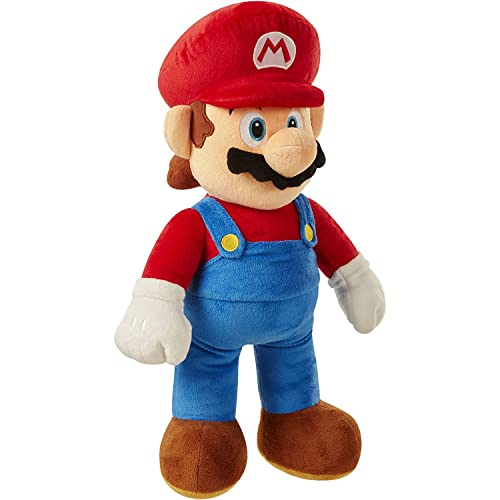 Nintendo SUPER MARIO 64456 Super Mario Brothers Jumbo Plüschfigur 48 cm, Mehrfarbig von Jakks Pacific