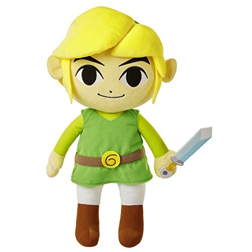 Nintendo Zelda Plüschfigur Toon Link, 50 cm, Grün/Gelb, 64458 von Nintendo