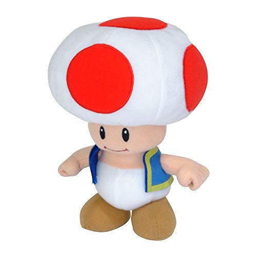 Nintendo Official Super Mario Toad Plushie - 20cm von Nintendo