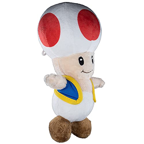 Nintendo Offizielles Super Mario Toad Plüsch, 15,2 cm von Nintendo