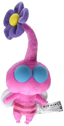 Nintendo Pink Pikmin Plüschtier, 17 cm, offizielles San-Ei lizenziertes Plüschtier von Nintendo