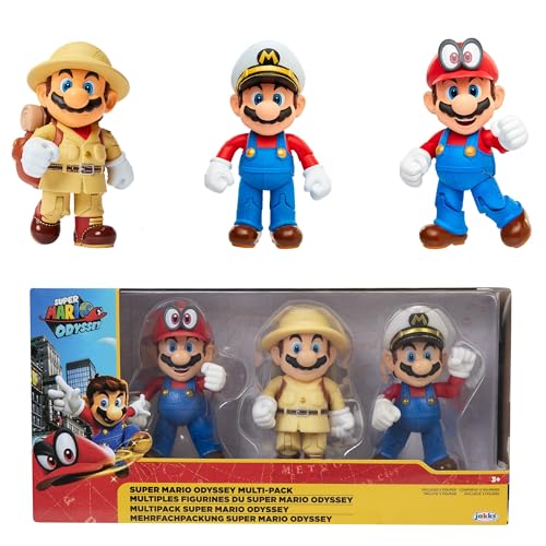 Nintendo SUPER MARIO 406534 Odyssey 3er Pack, 10 cm von Nintendo SUPER MARIO