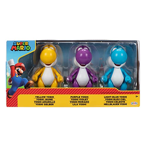 SUPER Mario 413834 Actionfiguren, Yoshi 3er-Pack, 10cm von Nintendo