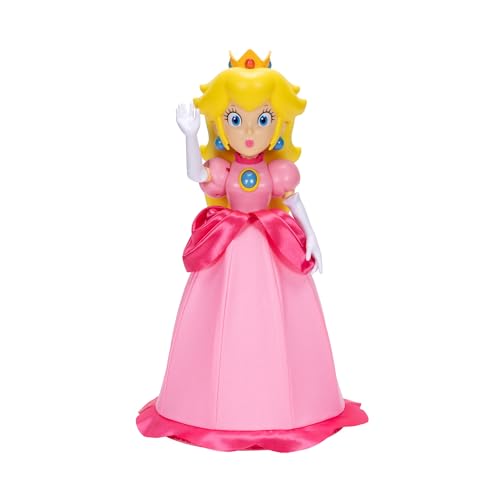 Super Mario Bros Prinzessin Pfirsich artikulierte Puppe von Jakks Pazifik, offiziell lizenziert, posierbar mit ikonischen Kleid & Krone - Sehr detailliertes Geschenk Super Mario Bros Prinzessin Pfirsich artikulierte Puppe von Jakks Pazifik, offiziell lizenziert, posierbar mit ikonischen Kleid & Krone - Sehr detailliertes Geschenk von Nintendo