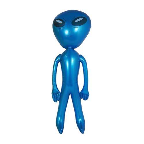 Nishiyuenyi Alien Spielzeug Zum Aufblasen für Kinder Und Erwachsene, Partyartikel, Foto Accessoires, Aufblasbare Figur für Bar, Blau von Nishiyuenyi