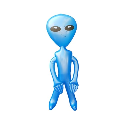 Nishiyuenyi Aufblasbare Alien Figuren für Geburtstagsfeiern Und Halloween Dekoration, Blau, L von Nishiyuenyi