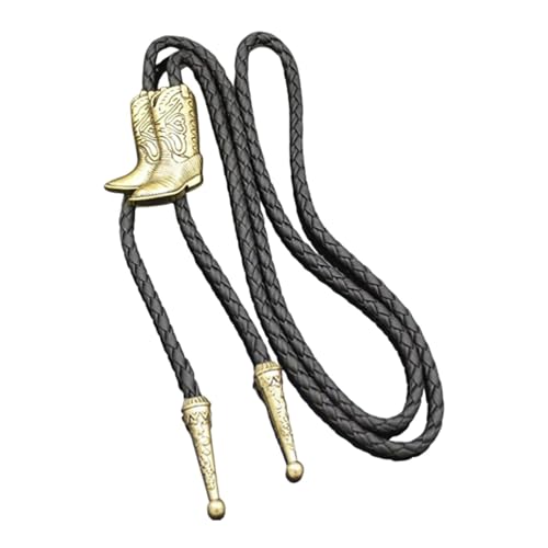 Nishiyuenyi Bolo Tie mit Reitstiefel Anhänger für Auftritte Und Kostüme, Gold Nishiyuenyi Bolo Tie mit Reitstiefel Anhänger für Auftritte Und Kostüme, Gold von Nishiyuenyi