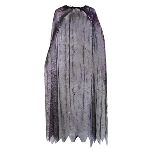 Nishiyuenyi Halloween-Umhang mit Spinnennetz für Maskeraden, Karneval, Bühnenauftritte, Schwarz Lila Nishiyuenyi Halloween-Umhang mit Spinnennetz für Maskeraden, Karneval, Bühnenauftritte, Schwarz Lila von Nishiyuenyi