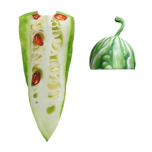 Nishiyuenyi Halloween Verkleidung Erwachsene Lebensmittel Kostüm Unisex Party Outfit Set mit Hut Aus Hautfreundlichem Material für Bühnenauftritte Veranstaltunge, Bittermelone Nishiyuenyi Halloween Verkleidung Erwachsene Lebensmittel Kostüm Unisex Party Outfit Set mit Hut Aus Hautfreundlichem Material für Bühnenauftritte Veranstaltunge, Bittermelone von Nishiyuenyi