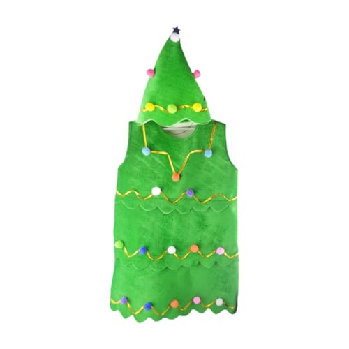 Nishiyuenyi Weihnachtsbaum Kostüm für Kinder Tannenbaum Verkleidung Festliches Kleid mit Hut Aus Leichtem Flanell Gefertigt für Weihnachtsfeiern Mottopartys Und, L Nishiyuenyi Weihnachtsbaum Kostüm für Kinder Tannenbaum Verkleidung Festliches Kleid mit Hut Aus Leichtem Flanell Gefertigt für Weihnachtsfeiern Mottopartys Und, L von Nishiyuenyi
