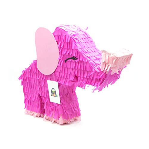 Nislai® Elefant Pinata | Pinata Geburtstag mädchen | ideal für den Kindergeburtstag | Geschenkidee | als Hochzeit Party Geschenk | Schultüte | u. 44x33x10 von Nislai