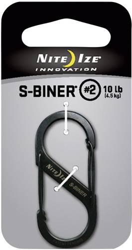 NITE Ize NI-SB2-03-01 Karabiner S-Biner Gr. 2 50mm x 22mm 1St. von Nite Ize