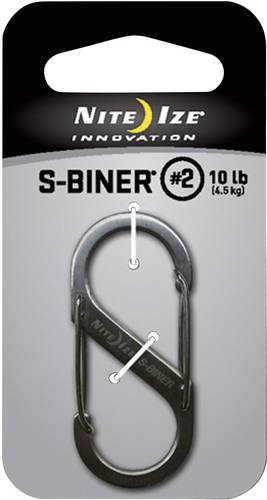 NITE Ize NI-SB2-03-11 Karabiner S-Biner Gr. 2 50mm x 22mm 1St. von Nite Ize