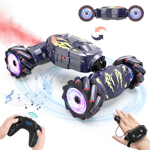 Nitigo Ferngesteuertes Auto RC Auto Stunt 4WD Auto mit Fernbedienung Offroad, Drift RC Car Kinder mit Handsteuerung 360° Drehung Spielzeug Weihnachten Geschenk Junge Mädchen ab 6 7 8 9 10 11 12 Jahre von Nitigo