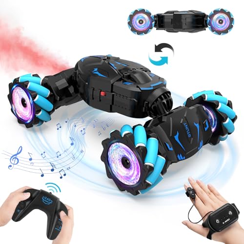 Nitigo Ferngesteuertes Auto ab 6 7 8 9 10 11 12 Jahre, Auto mit Fernbedienung für Kinder, 2.4 GHz 4WD Stunt RC Auto mit Handsteuerung, Drift RC Car Offroad 360° Drehung Spielzeug für Junge Mädchen von Nitigo