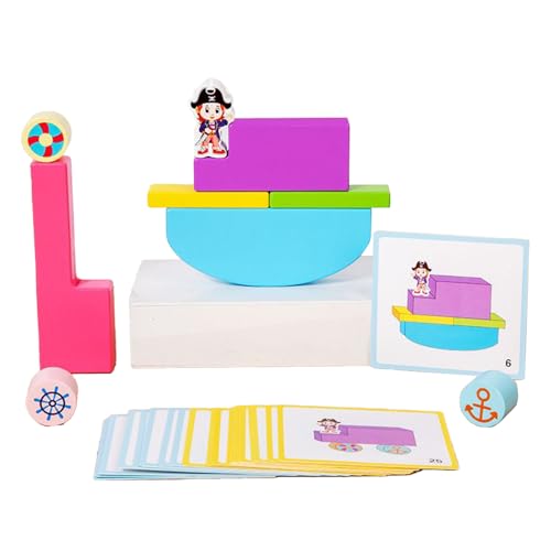 Bauklötze Spielzeug | Schaukelspielzeug aus Holz zum Spielen, interaktive Bausteine für die Kindertagesstätte Bauklötze Spielzeug | Schaukelspielzeug aus Holz zum Spielen, interaktive Bausteine für die Kindertagesstätte von Nixiara