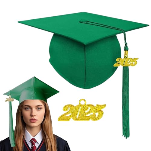 Nixiara Abschlusskappen 2025, Grad Caps | Bequeme verstellbare, atmungsaktive Junggesellenkappen mit Jahrplatte,Kleideraccessoire -Foto -Requisiten, Abitur -Souvenirs für Schulversammlungen, Cosplay von Nixiara