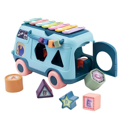 Nixiara Baby Toy Bus, musikalischer , Klavier Knocking Toy mit Musik/Licht – Puzzle-Story-Maschine der frühen Bildung für das Alter von 1 bis 3 Jahren Nixiara Baby Toy Bus, musikalischer , Klavier Knocking Toy mit Musik/Licht – Puzzle-Story-Maschine der frühen Bildung für das Alter von 1 bis 3 Jahren von Nixiara