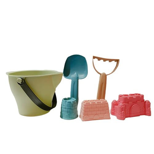 Nixiara -Eimer-Spielzeug – 6 Strandspielzeug für Kleinkinder | 6-teiliges Sandspielzeug-Set enthält einen Eimer, Schlossbauformen, Rechenwerkzeugset Nixiara -Eimer-Spielzeug – 6 Strandspielzeug für Kleinkinder | 6-teiliges Sandspielzeug-Set enthält einen Eimer, Schlossbauformen, Rechenwerkzeugset von Nixiara